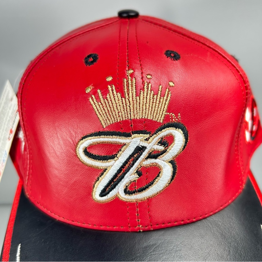 NWT Vtg Dale Earnhardt Jr Hat Leather Nascar 8 Chase Budweiser Logo Cap USA Made - Picture 8 of 16